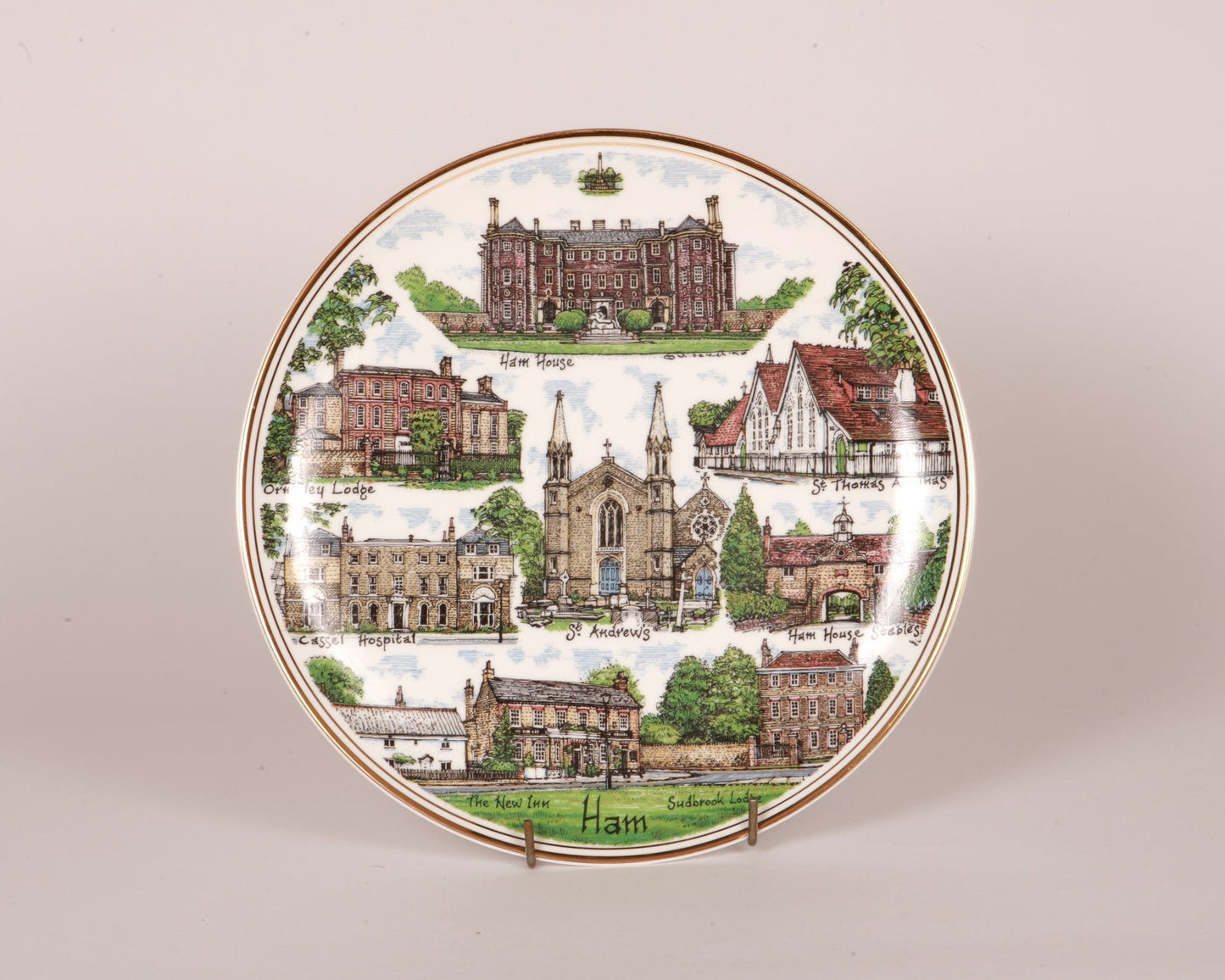 Ham 10.5" Fine Bone China Plate
