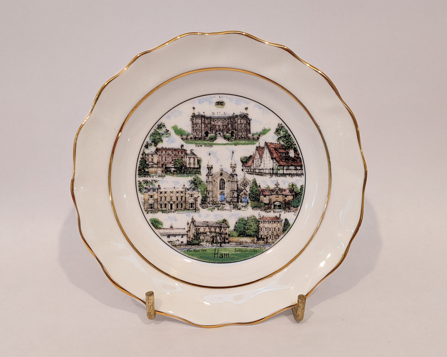 Ham 4.75" Fine Bone China Miniature Plate