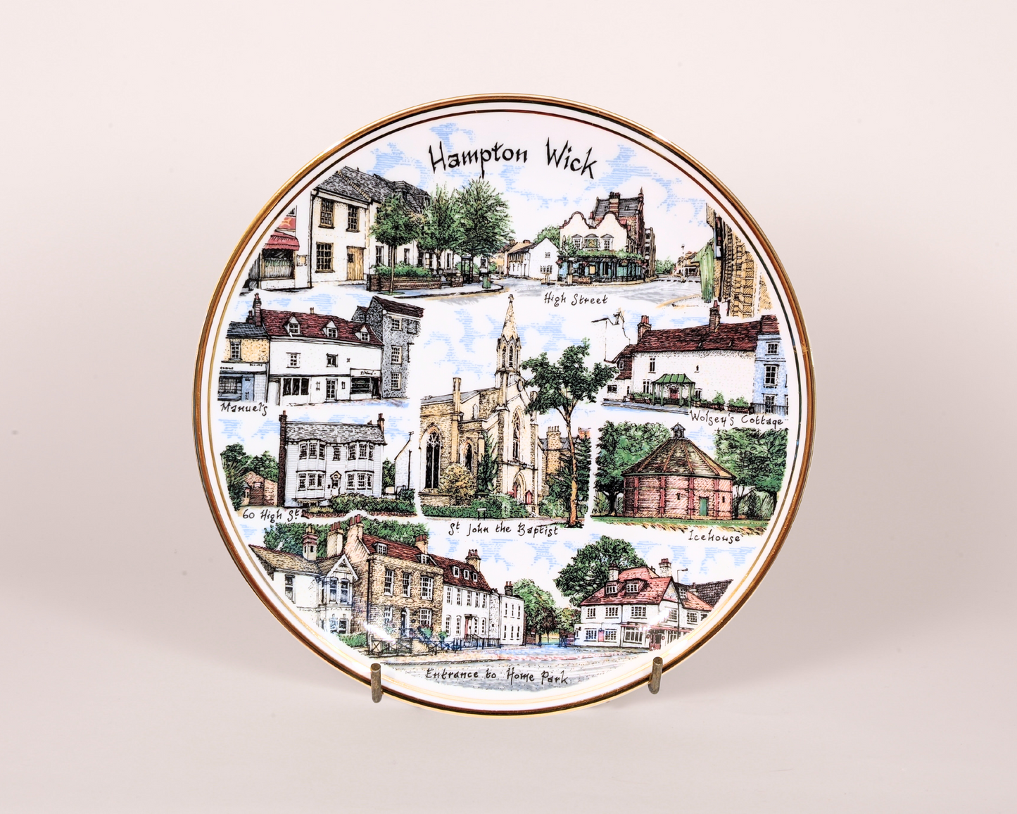 Hampton Wick 8" Fine Bone China Plate