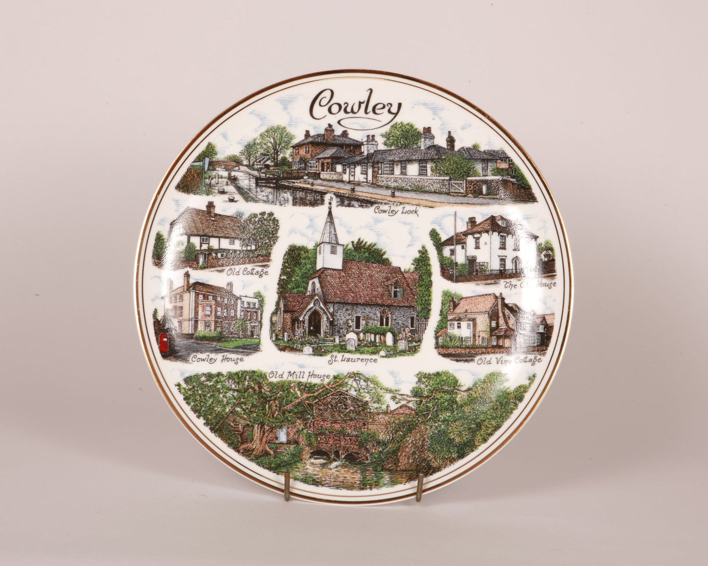 Cowley 10.5" Fine Bone China Plate