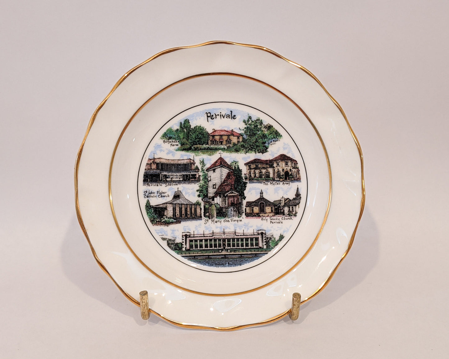 Perivale 4.75" Fine Bone China Miniature Plate