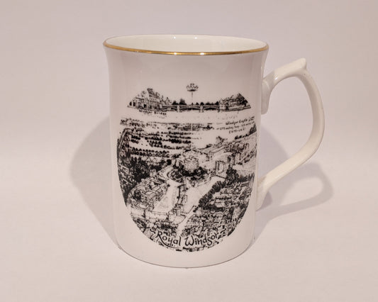Royal Windsor Fine Bone China B&W Mug