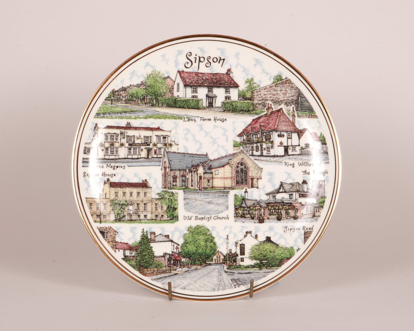 Sipson 10.5" Fine Bone China Plate