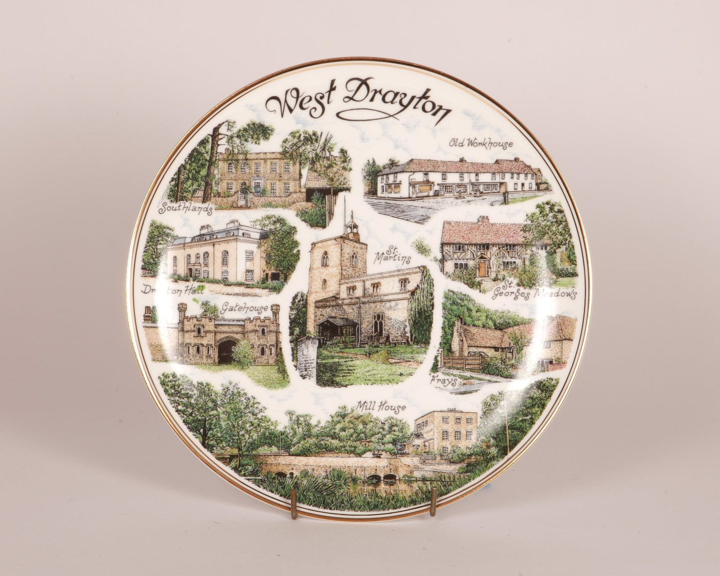 West Drayton 10.5" Fine Bone China Plate